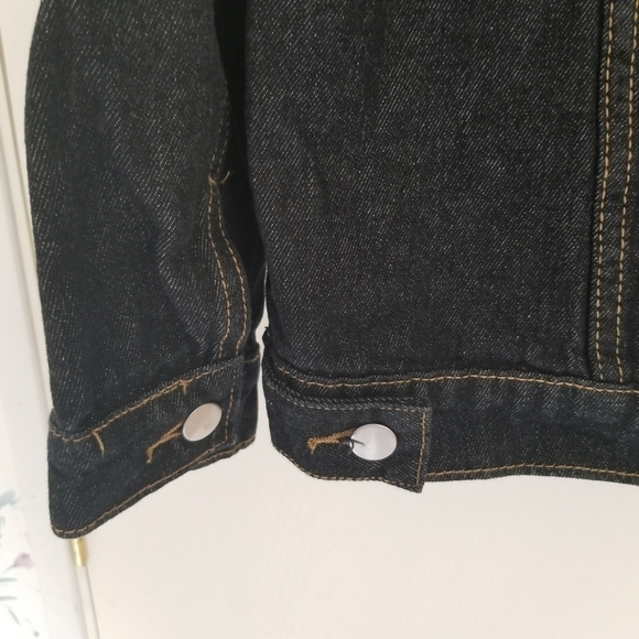 36Point5 Floral Embroidered Hooded Jean Jacket Size L - Picture 3 of 6